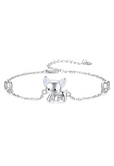 catchy small elephant baby anklet